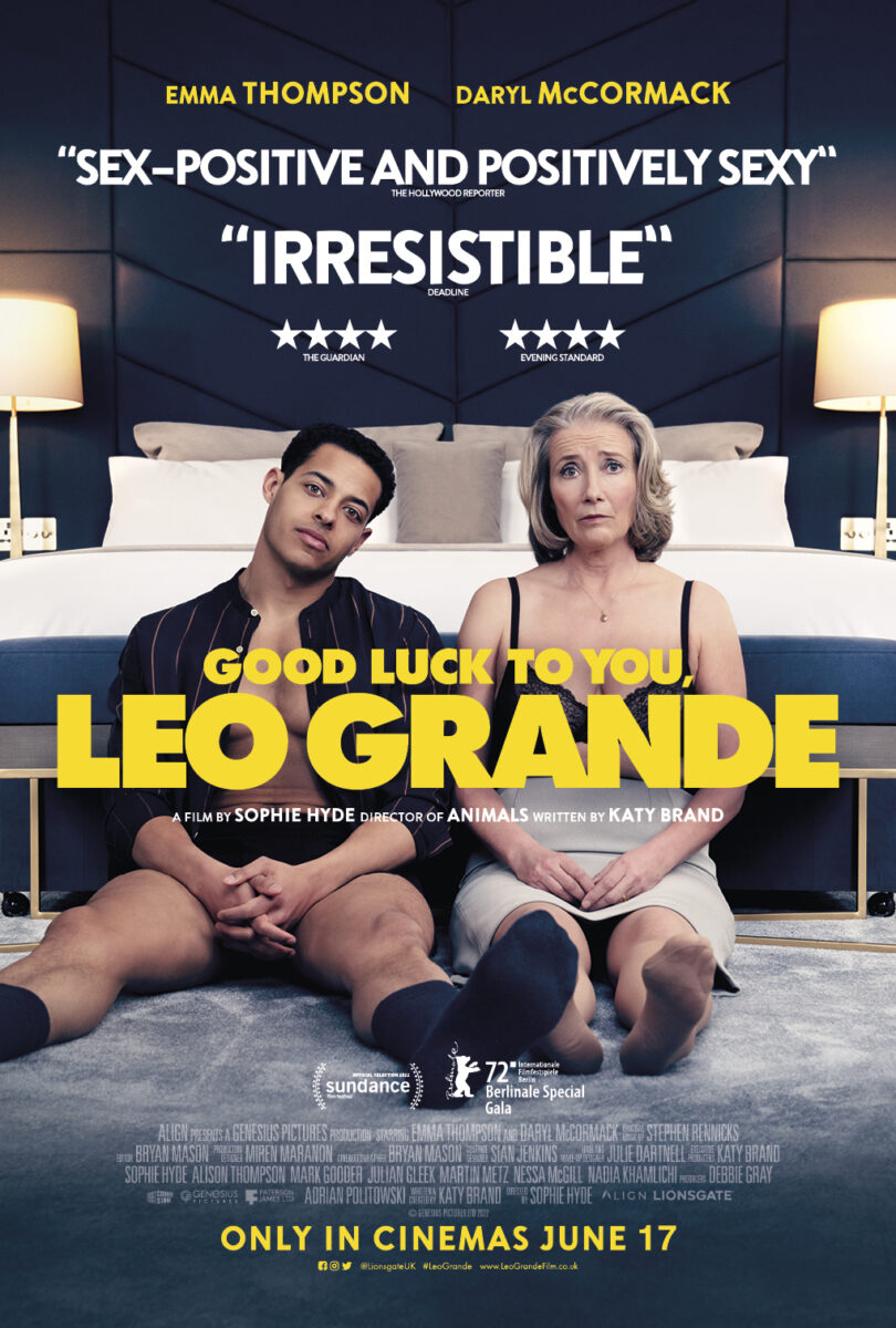 'Good Luck to You, Leo Grande' official film poster.